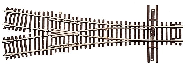 Code 55 Turnout, Nickel-Silver Rail, Brown Ties -- 3.5 Wye, N, Atlas Model Railroad Co. 2057