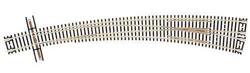 Code 55 Curved Turnout 21-1/4` Outside & 15` Inside Radius -- Right Hand, N, Atlas Model Railroad Co. 2059
