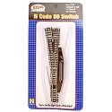 Code 80 No. 6 Manual Turnout (Switch) - Standard Line -- Left Hand, N, Atlas Model Railroad Co. 2706