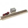 N Code 65 Tru-Track(R) -- 6′ Terminal Track with Equipment Shed, N, Atlas Model Railroad Co. 2406