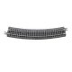 Code 65 Curved Track with Gray Ballast - True Track -- 14′ 35.6cm Radius pkg(8), N, Atlas Model Railroad Co. G2414