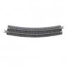 Code 65 Curved Track with Gray Ballast - True Track -- 14′ 35.6cm Radius pkg(8), N, Atlas Model Railroad Co. G2414