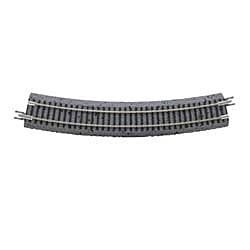 Code 65 Curved Track with Gray Ballast - True Track -- 14′ 35.6cm Radius pkg(8), N, Atlas Model Railroad Co. G2414