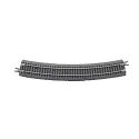 Code 65 Curved Track with Gray Ballast - True Track -- 1/2 Section, 14′ 35.6cm Radius p, N, Atlas Model Railroad Co. G2416