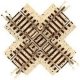 N Code 65 True-Track(R) -- 90-Degree Crossing, N, Atlas Model Railroad Co. 2420