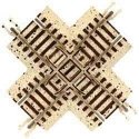 N Code 65 True-Track(R) -- 90-Degree Crossing, N, Atlas Model Railroad Co. 2420