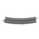 Code 65 Curved Track with Gray Ballast - True Track -- 12-1/2′ 31.8cm Radius pkg(8), N, Atlas Model Railroad Co. G2412