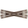 Code 55 Track w/Nickel-Silver Rail & Brown Ties -- 22.5-Degree Crossing, N, Atlas Model Railroad Co. 2041