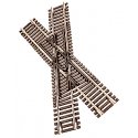 Code 55 Track w/Nickel-Silver Rail & Brown Ties -- 30-Degree Crossing, N, Atlas Model Railroad Co. 2042
