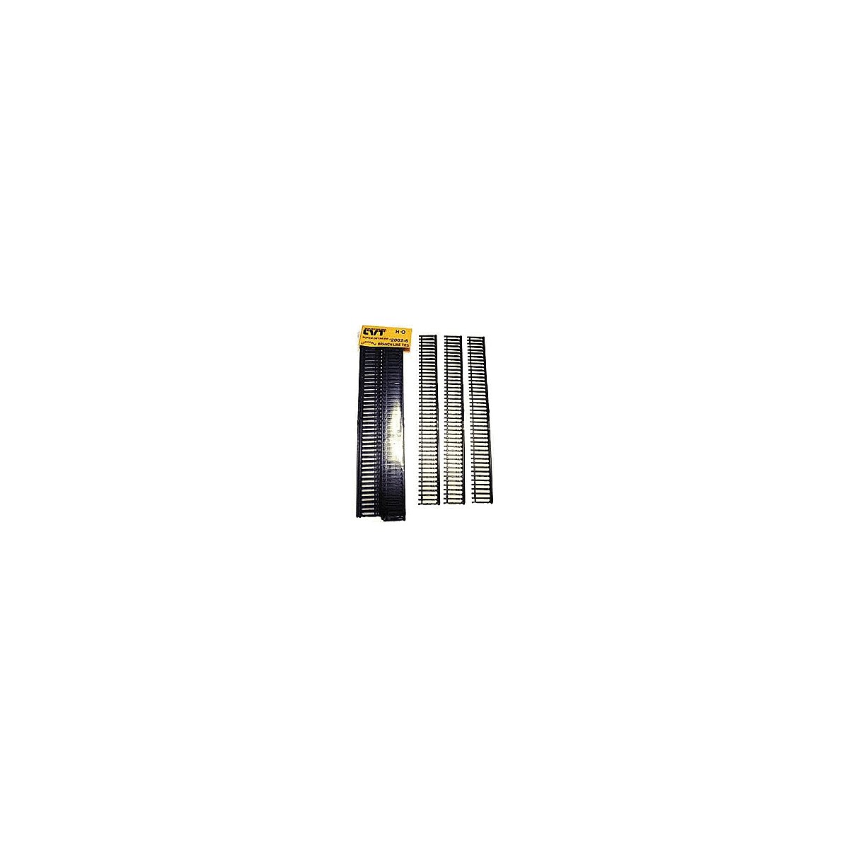 CVT Tie Strip Sampler - 12` sections - pkg(6) -- Branchline 8` Long Ties, HO, Central Valley 20026