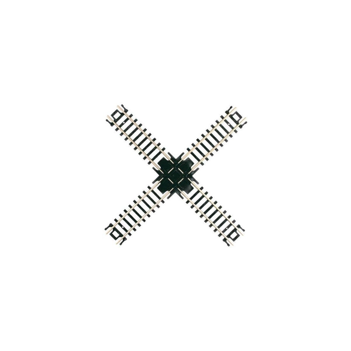 Crossings w/Black Ties -- 90 Degrees, N, Atlas Model Railroad Co. 2569