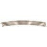 Code 55 Track w/Nickel-Silver Rail & Brown Ties -- 16-1/4′ Radius Full Curve pkg(6), N, Atlas Model Railroad Co. 2020