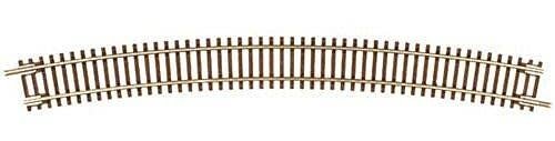 Code 55 Track w/Nickel-Silver Rail & Brown Ties -- 16-1/4′ Radius Full Curve pkg(6), N, Atlas Model Railroad Co. 2020