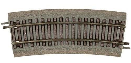 True-Track(R) Code 83 Track & Roadbed System -- 1/2 18′ Radius Curves pkg(4), HO, Atlas Model Railroad Co. 461