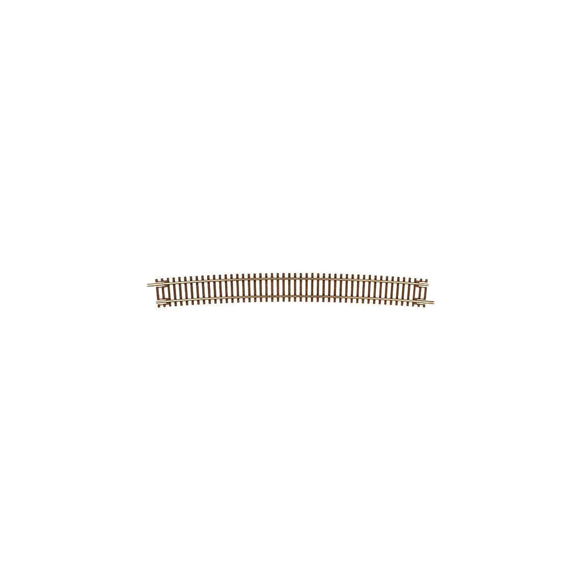 Code 55 Track w/Nickel-Silver Rail & Brown Ties -- 30.6′ Radius Curve pkg(6), N, Atlas Model Railroad Co. 2030
