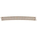 Code 55 Track w/Nickel-Silver Rail & Brown Ties -- 30.6′ Radius Curve pkg(6), N, Atlas Model Railroad Co. 2030