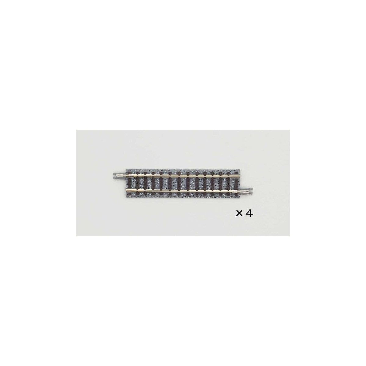 Straight Track S72.5 - Fine Track -- 2-7/8′ 72.5mm pkg(4), N, TomyTec Co LTD 18032