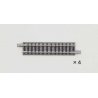 Straight Track S72.5 - Fine Track -- 2-7/8′ 72.5mm pkg(4), N, TomyTec Co LTD 18032