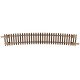 Code 55 Track w/Nickel-Silver Rail & Brown Ties -- 21-1/4′ Radius Curve Half Section pkg(, N, Atlas Model Railroad Co. 2029