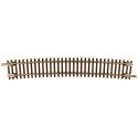 Code 55 Track w/Nickel-Silver Rail & Brown Ties -- 21-1/4′ Radius Curve Half Section pkg(, N, Atlas Model Railroad Co. 2029