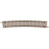 Code 55 Track w/Nickel-Silver Rail & Brown Ties -- 21-1/4′ Radius Curve Half Section pkg(, N, Atlas Model Railroad Co. 2029