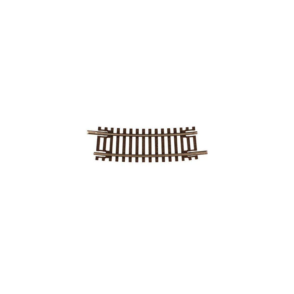 Code 55 Track w/Nickel-Silver Rail & Brown Ties -- 10′ Radius Half Curve pkg(6), N, Atlas Model Railroad Co. 2011