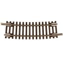 Code 55 Track w/Nickel-Silver Rail & Brown Ties -- 10′ Radius Half Curve pkg(6), N, Atlas Model Railroad Co. 2011