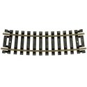 Code 100 Curved Snap-Track(R) Nickel-Silver Rail -- 1/2 Section, 15′ Radius (Black Ties) , HO, Atlas Model Railroad Co. 832