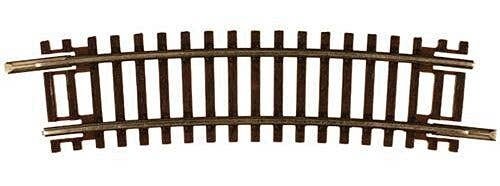 Code 55 Track w/Nickel-Silver Rail & Brown Ties -- 12-1/2′ Radius Half Curve pkg(6), N, Atlas Model Railroad Co. 2015