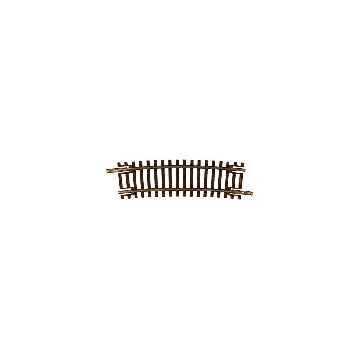 Code 55 Track w/Nickel-Silver Rail & Brown Ties -- 11-1/4′ Radius Half Curve pkg(6), N, Atlas Model Railroad Co. 2013