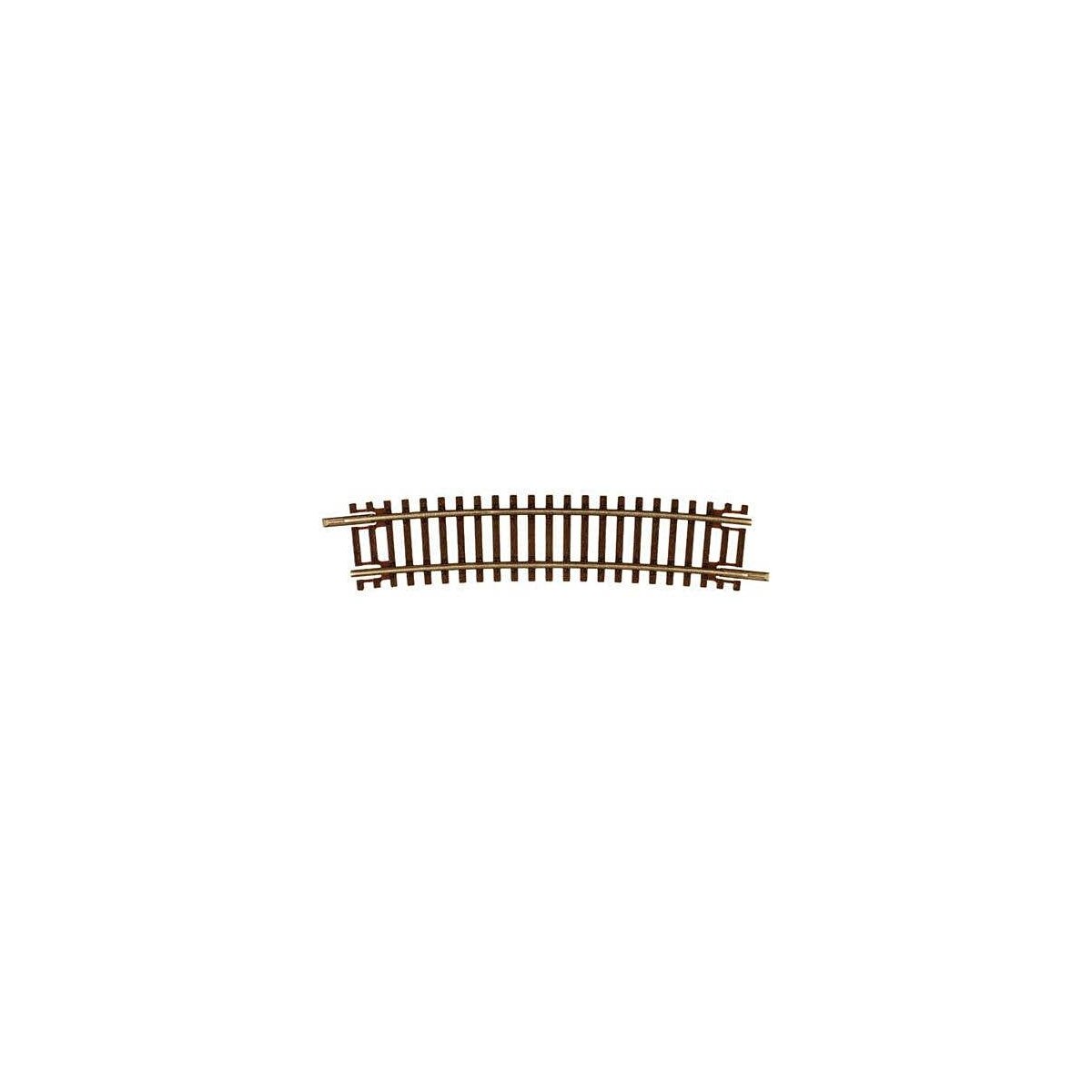 Code 55 Track w/Nickel-Silver Rail & Brown Ties -- 15′ Radius Half Curve pkg(6), N, Atlas Model Railroad Co. 2019