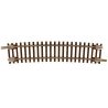 Code 55 Track w/Nickel-Silver Rail & Brown Ties -- 15′ Radius Half Curve pkg(6), N, Atlas Model Railroad Co. 2019