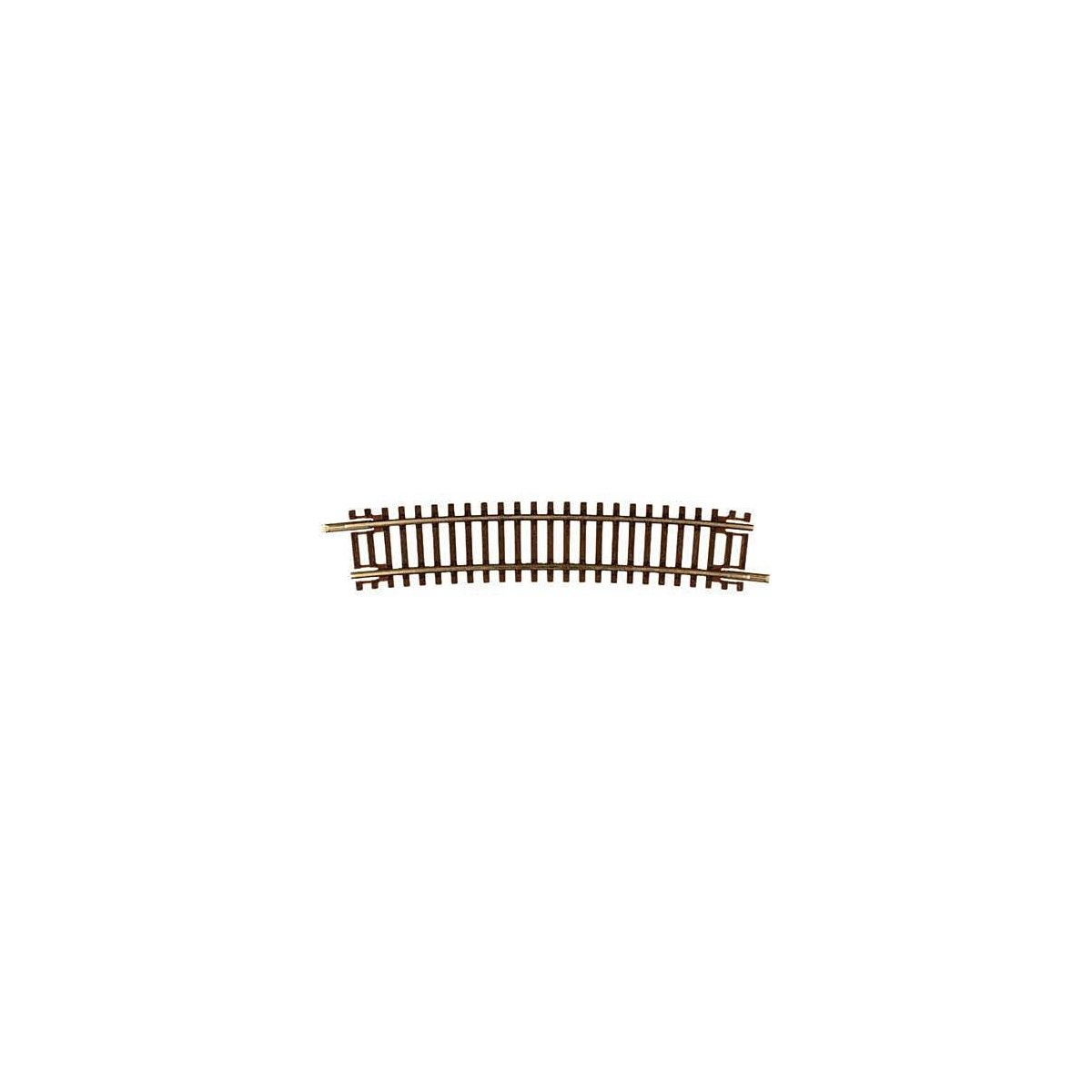 Code 55 Track w/Nickel-Silver Rail & Brown Ties -- 16-1/4′ Radius Half Curve pkg(6), N, Atlas Model Railroad Co. 2021