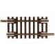 Code 55 Track w/Nickel-Silver Rail & Brown Ties -- Straight - 1-1/4′ 3.2cm pkg(6), N, Atlas Model Railroad Co. 2006