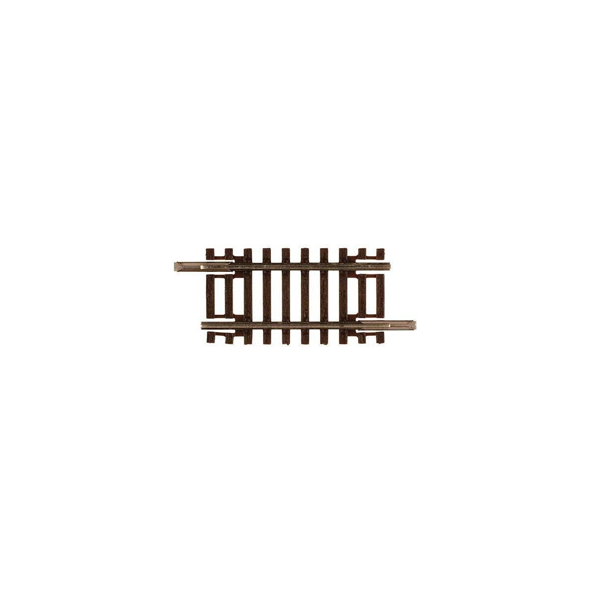 Code 55 Track w/Nickel-Silver Rail & Brown Ties -- Straight - 1-1/4′ 3.2cm pkg(6), N, Atlas Model Railroad Co. 2006