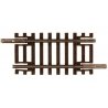 Code 55 Track w/Nickel-Silver Rail & Brown Ties -- Straight - 1-1/4′ 3.2cm pkg(6), N, Atlas Model Railroad Co. 2006