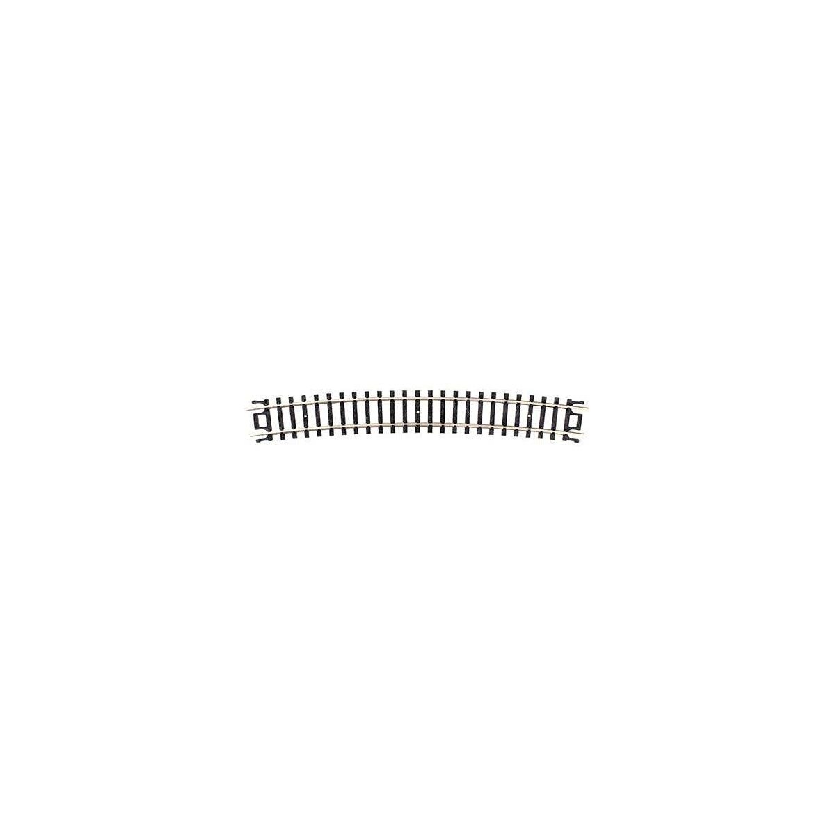 Curved Snap-Track(R) -- 19′ Radius, Black Ties pkg(6), N, Atlas Model Railroad Co. 2526