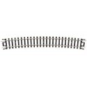 Curved Snap-Track(R) -- 19′ Radius, Black Ties pkg(6), N, Atlas Model Railroad Co. 2526