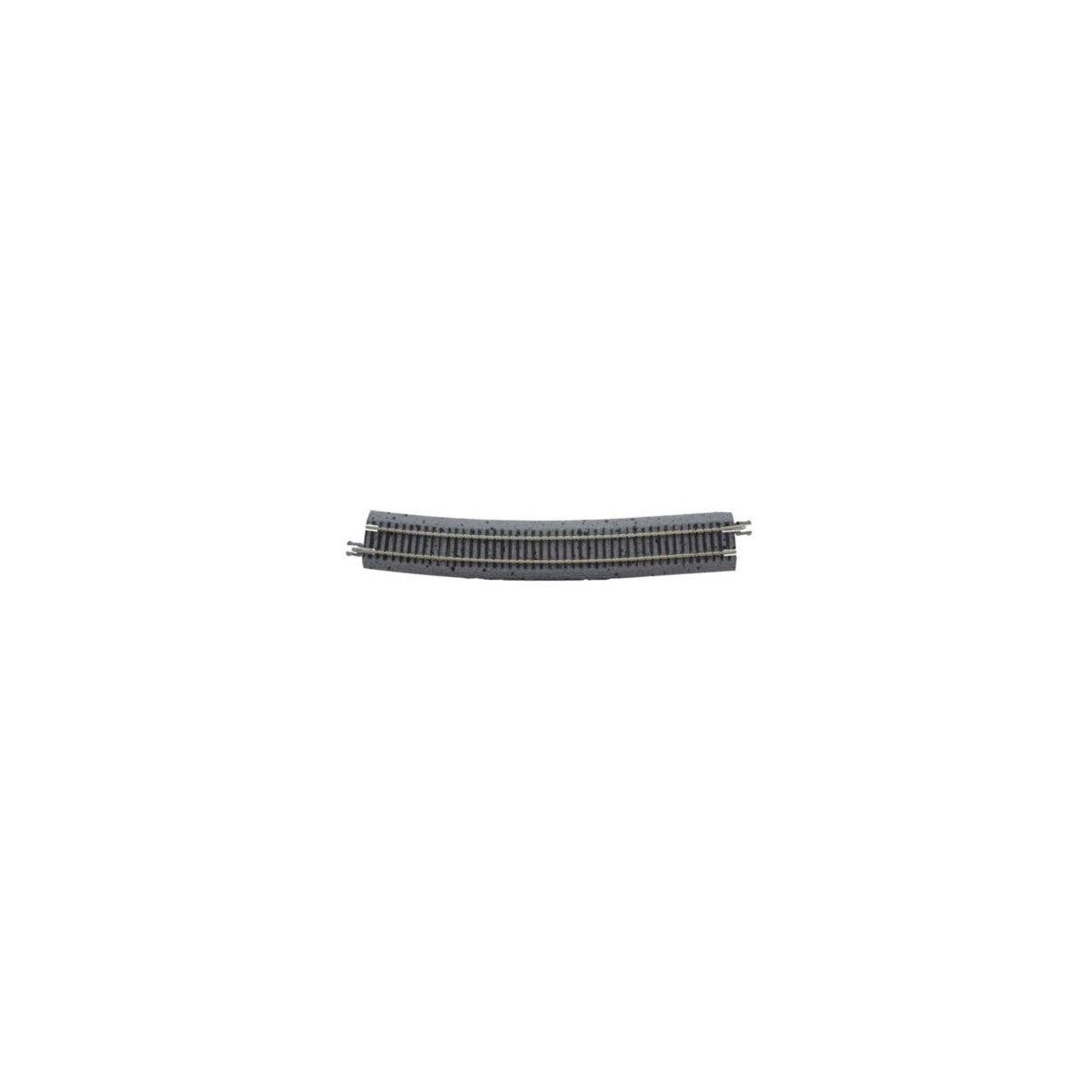 Code 65 Curved Track with Gray Ballast - True Track -- Left Hand Reverse Curve for 5 Tur, N, Atlas Model Railroad Co. G2432