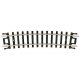 Curved Snap-Track(R) -- Half 11′ Radius, Black Ties pkg(6), N, Atlas Model Railroad Co. 2521