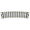 Curved Snap-Track(R) -- Half 11′ Radius, Black Ties pkg(6), N, Atlas Model Railroad Co. 2521