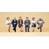 Passengers -- Sitting Travelers pkg(6), HO, Preiser Kg 10434