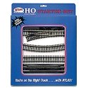 Snap Track Code 100 Starter Set -- Nickel-Silver Rail, Black Ties, HO, Atlas Model Railroad Co. 88