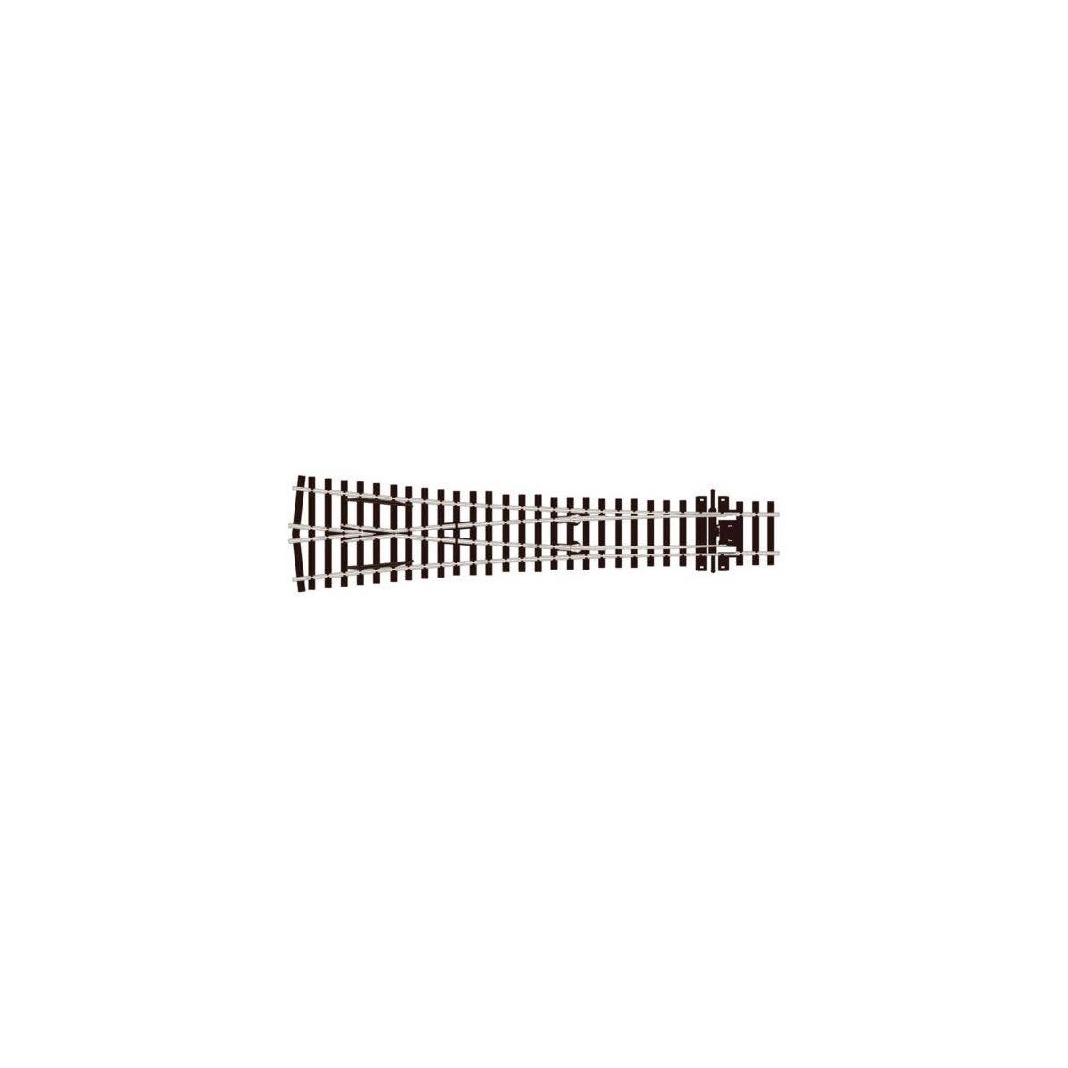 Code 75 Streamline Wye Turnout -- Large Radius, Electrofrog, HO, Peco SLE198