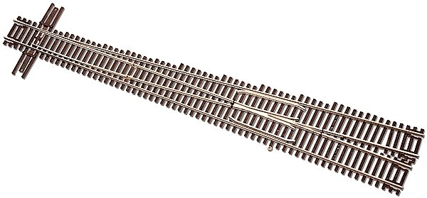 Code 55 Turnout, Nickel-Silver Rail, Brown Ties -- No.10 Left Hand, N, Atlas Model Railroad Co. 2054