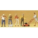 People Working -- Gardeners, HO, Preiser Kg 10463