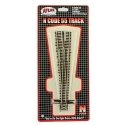 Code 55 Turnout, Nickel-Silver Rail, Brown Ties -- No.7 Left Hand, N, Atlas Model Railroad Co. 2052