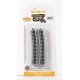 E-Z Track(R) w/Nickel Silver Rail & Gray Roadbed -- 17-1/2′ Radius Curve pkg(6), N, Bachmann Industries 44855