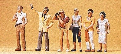 Spectators -- Sightseers, HO, Preiser Kg 10467