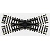 Snap Track Crossing -- 30 Degrees, Nickel-Silver Rail, Black Ties, HO, Atlas Model Railroad Co. 839